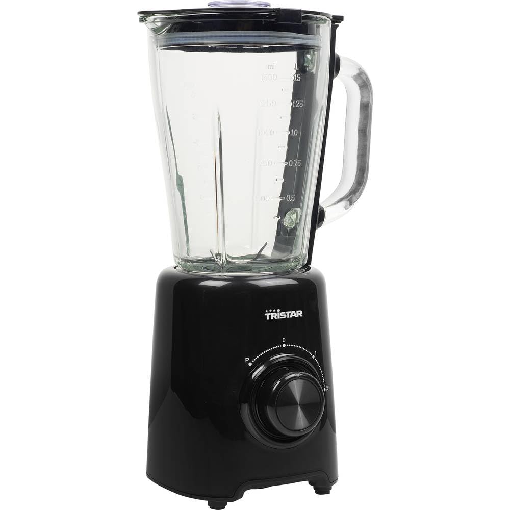 Tristar Standmixer – 1,5 Liter, 500 Watt, 4 Edelstahlklingen, 2 Geschwindigkeitsstufen, Impuls-Funkt