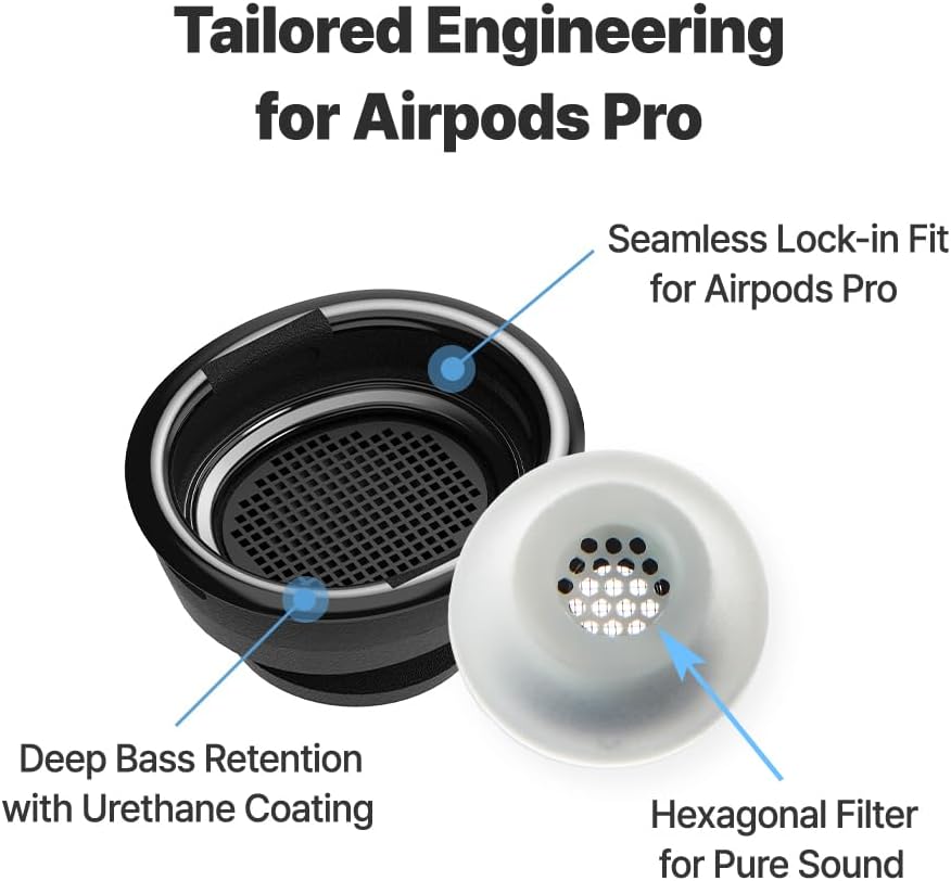 AZLA SednaEarfit MAX for AirPods Pro 3 Pairs (S/MS/M) AZL-MAX-APP-SET-M, AZL-MAX-APP-SET-M