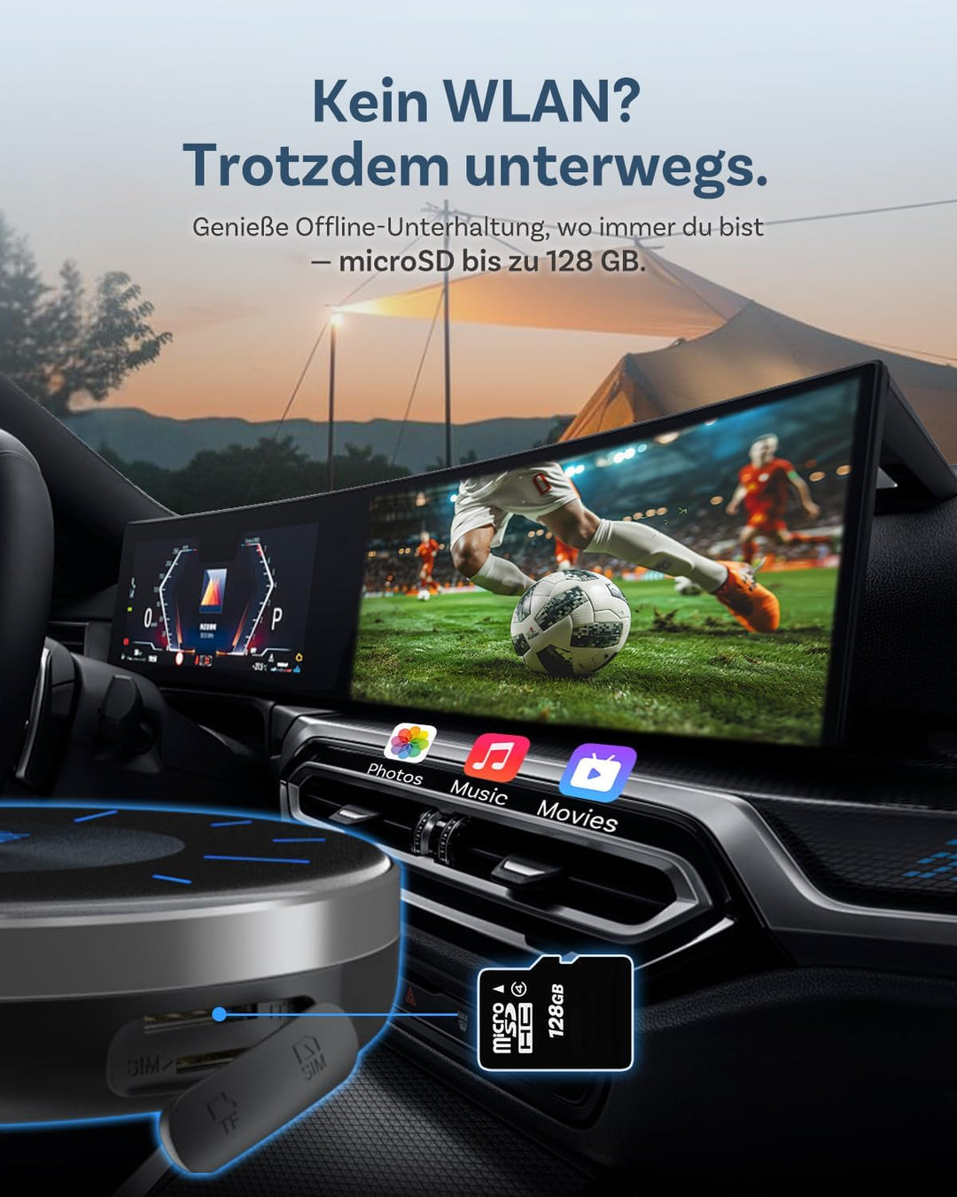 2026 Ottocast I3 AI Box für BMW, Wireless CarPlay Adapter mit Netflix/YouTube Unterstützung, Android