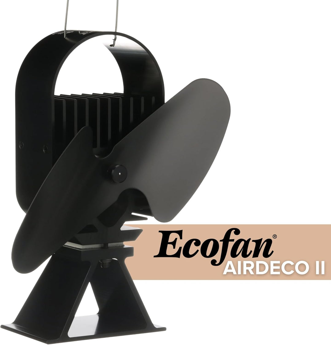 Ecofan® AirDeco II Ofenventilator mit überlegener Leistung, wärmebetrieben, moderner Stil, niedrige