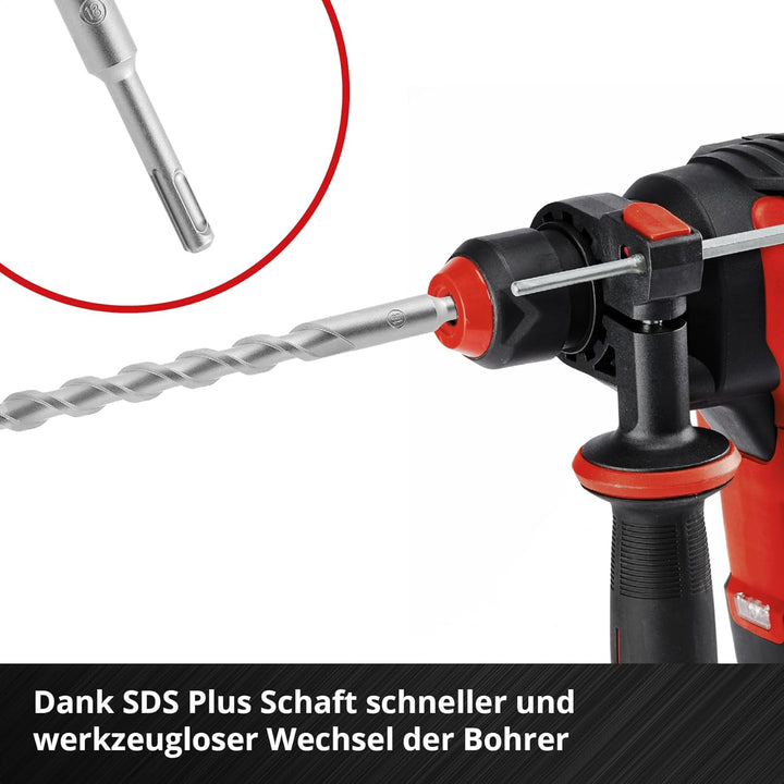 kwb SDS Plus Bohrer, SDS Plus Hammerbohrer (Ø 18 mm x 460/400 mm, mit extrem schneller Hartmetall 4X