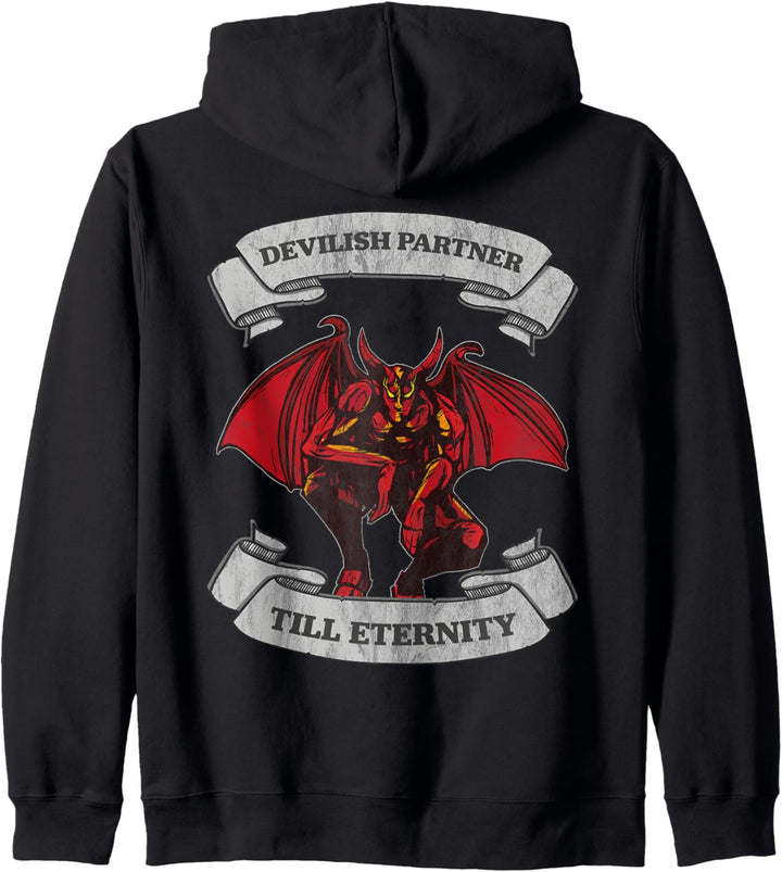 Hail Satan Dämon Teufel Demon Partner Okkultes Satanismus Kapuzenjacke