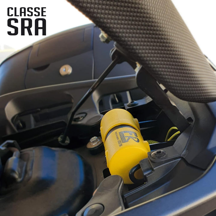 FR SECURITE FR50+10.120L Motorrad-Diebstahlkette Mini-U-Schloss Zugelassen SRA-Sicherheitsschutz Mot