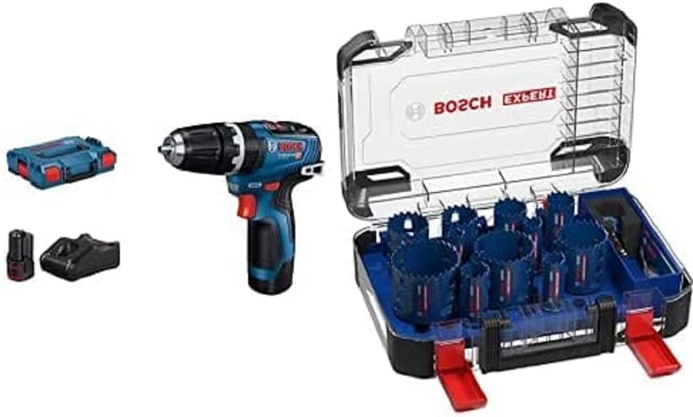 Bosch Professional Akku Schlagbohrschrauber GSB 12V-35 (inkl. 2x3.0 Ah Akku, Ladegerät GAL 12V-40, L