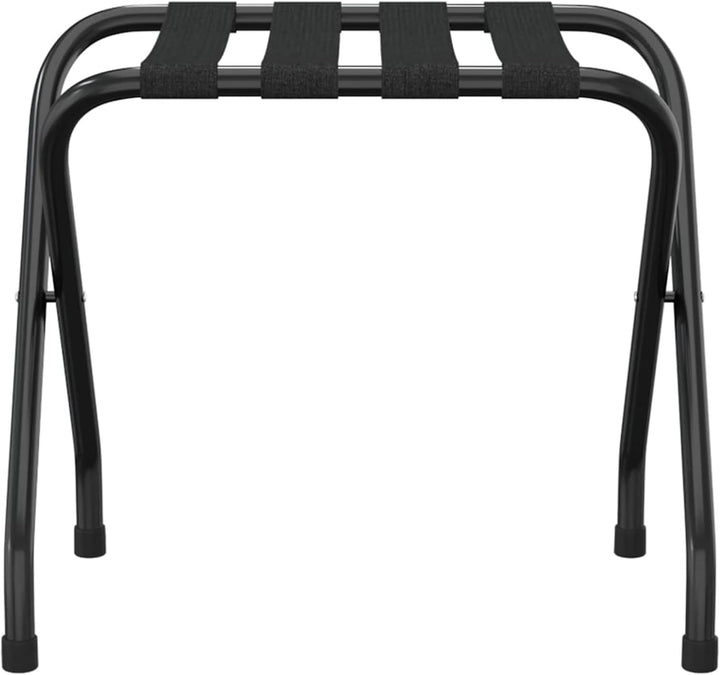 Festnight Kofferständer Klappbar Kofferablage Gepäckablage Schwarz 56x40x49 cm Gepäckständer Metallg