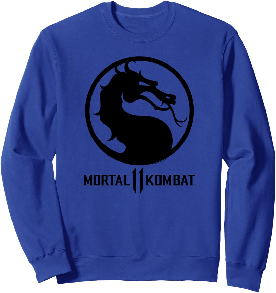Mortal Kombat 11 Dragon Black Logo Sweatshirt