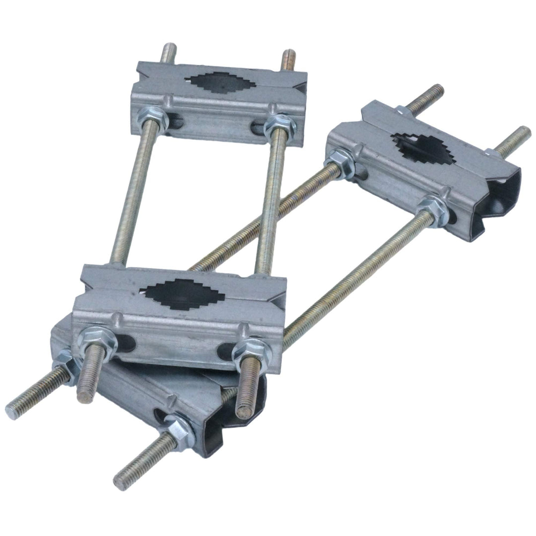 Doppelschellen Set für HQ Stahl Mastschelle 30cm - Rohr- oder Masthalterung bis 64mm aus verzinktem