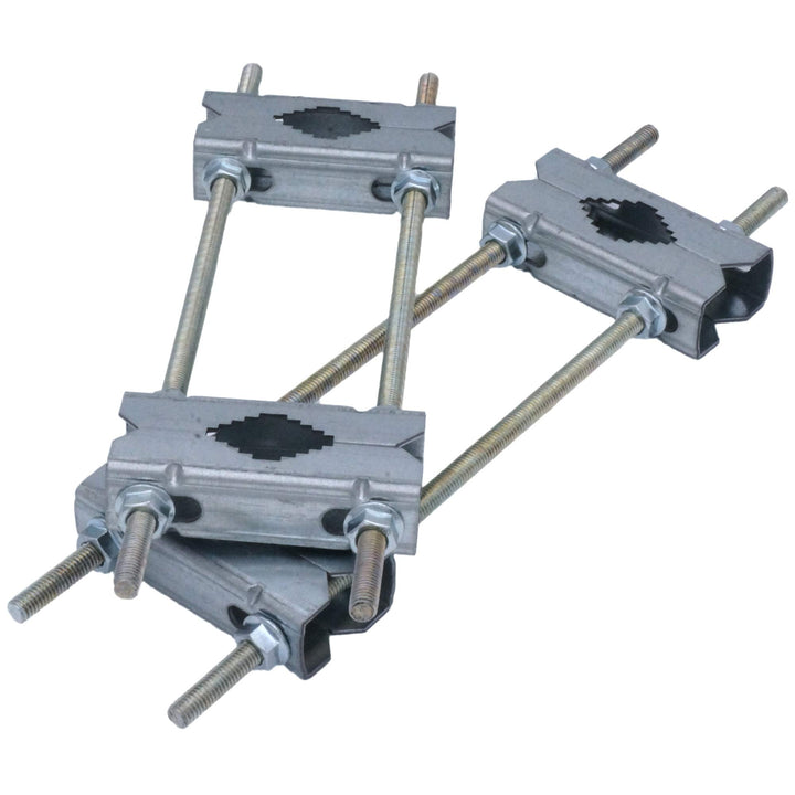 Doppelschellen Set für HQ Stahl Mastschelle 30cm - Rohr- oder Masthalterung bis 64mm aus verzinktem