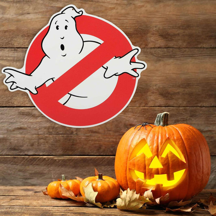 Ghostbusters Metallschild mit klassischem Logo – Vintage-Ghostbusters-Schild für Männerhöhle, Filmzi