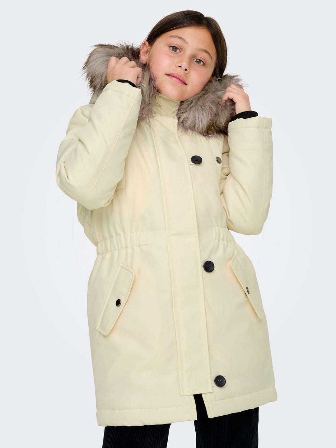 ONLY Damen ONLIRIS FUR Winter Parka CC OTW 15213755 M Eggnog, M Eggnog