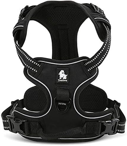 WINHYEPET Truelove Hundegeschirr No-Pull Reflektierendes verstellbar Haustiergeschirr mit 2 Leinencl