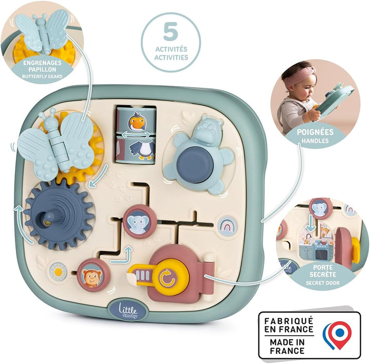 Smoby Little Activity Board ab 1 Jahr (23,5x25 cm) - Lern- &amp; Motorik-Spielzeug mit 5 Aktivitäten in