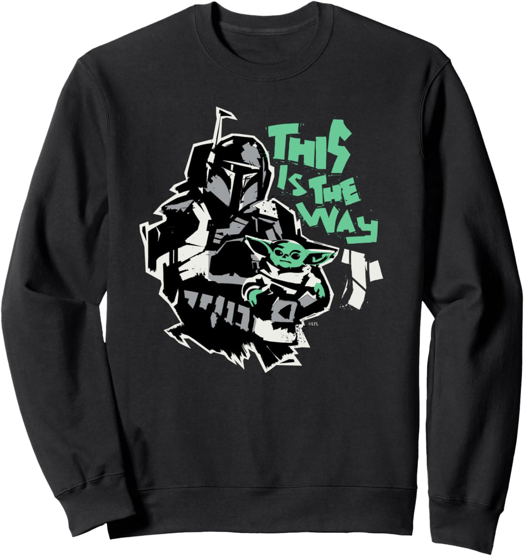 Star Wars The Mandalorian and Grogu This is the Way Raw Sweatshirt