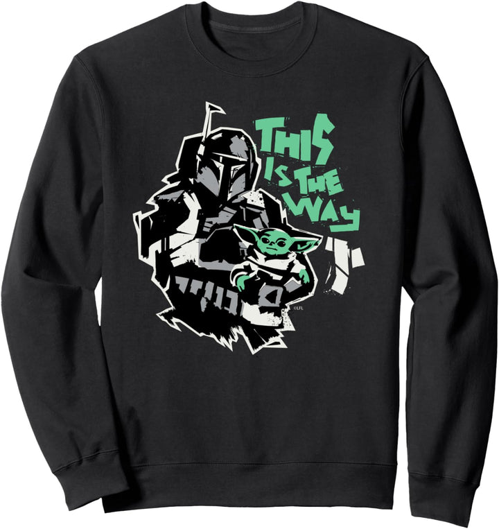 Star Wars The Mandalorian and Grogu This is the Way Raw Sweatshirt