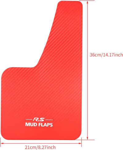 XUKEY Universal-Schmutzfänger 36x21cm für Auto, Pickup, SUV, Van, LKW, vorne und hinten, Spritzschut