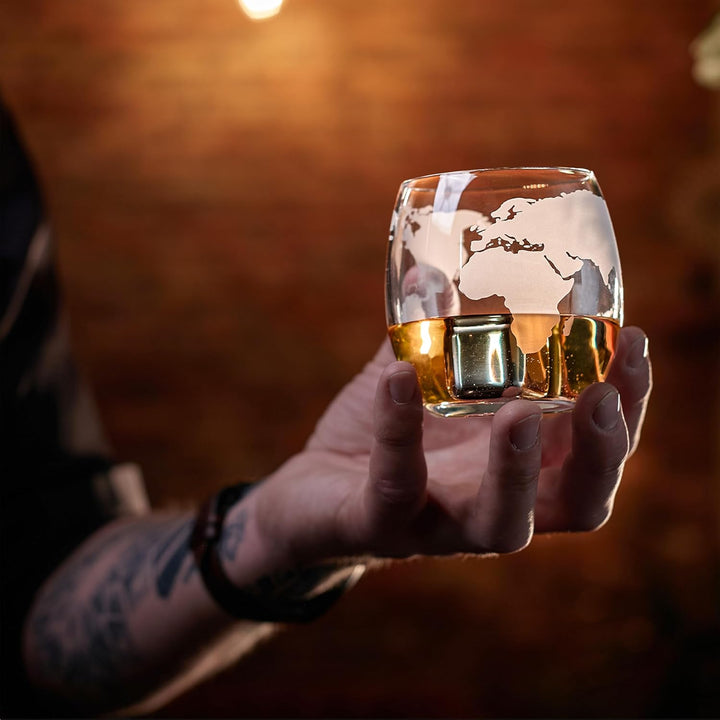 Whisiskey - Whisky Karaffe - Globus - Dekanter - Whiskey Set - 900ML - Geschenke für Männer - Männer
