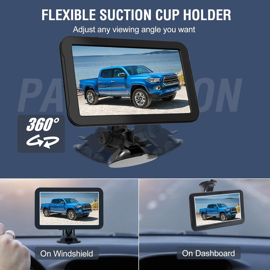 PARKVISION Rückfahrkamera Auto mit Nachtsicht, Rückfahrkamera Nachrüsten System mit 7" LCD Auto Moni