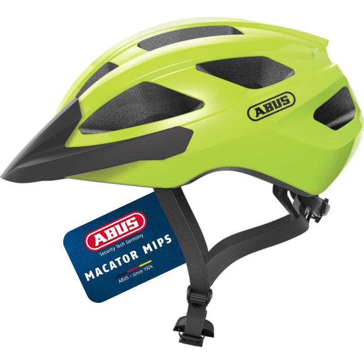 ABUS Rennradhelm Macator MIPS - Fahrradhelm für Einsteiger mit Schirm - geeignet für Zopfträger/-inn