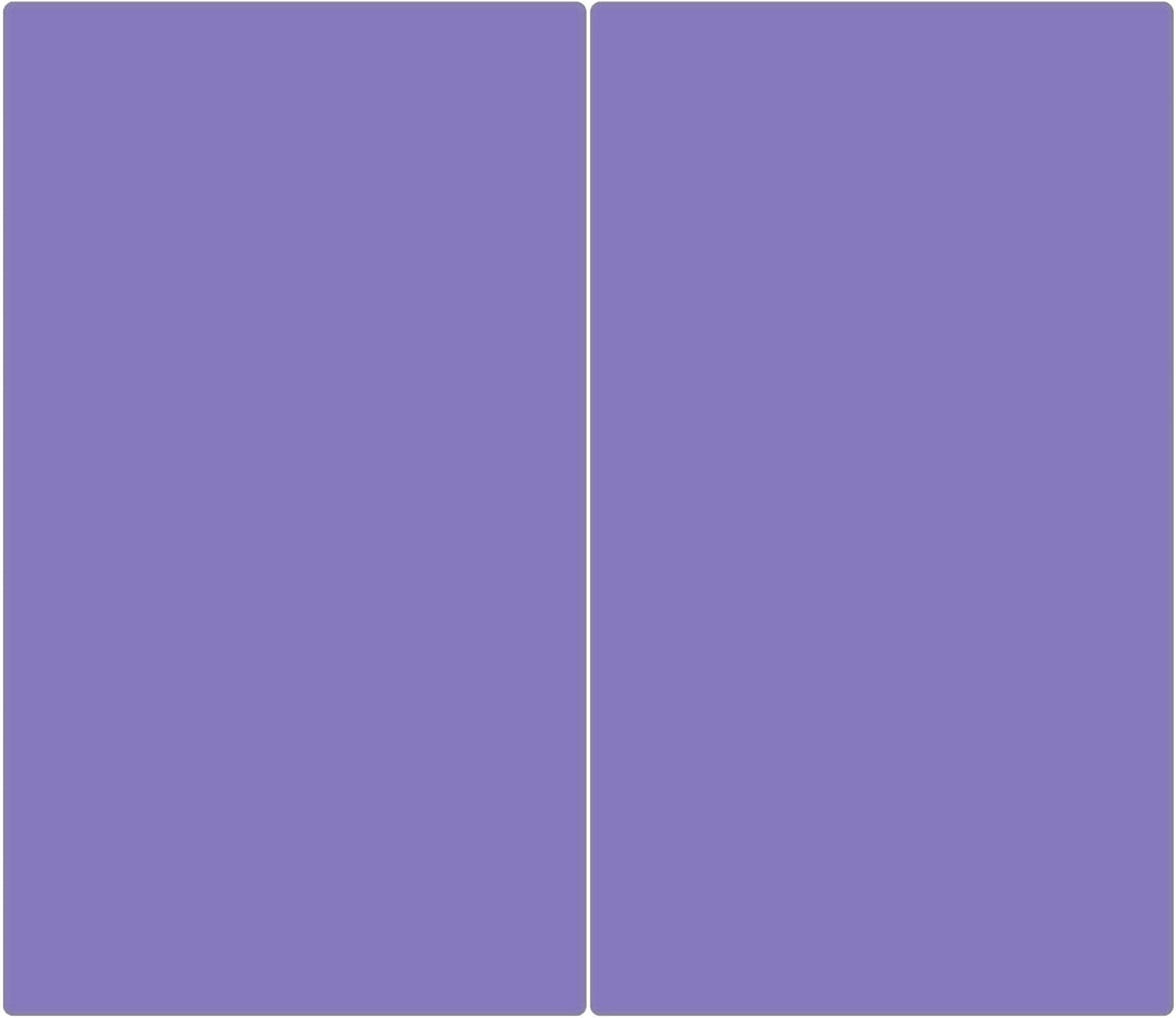 banjado® Herdabdeckplatte Glas 2-teilig je 30x52 cm/Schneidebrett Herdabdeckung mit Motiv Lavendel/H