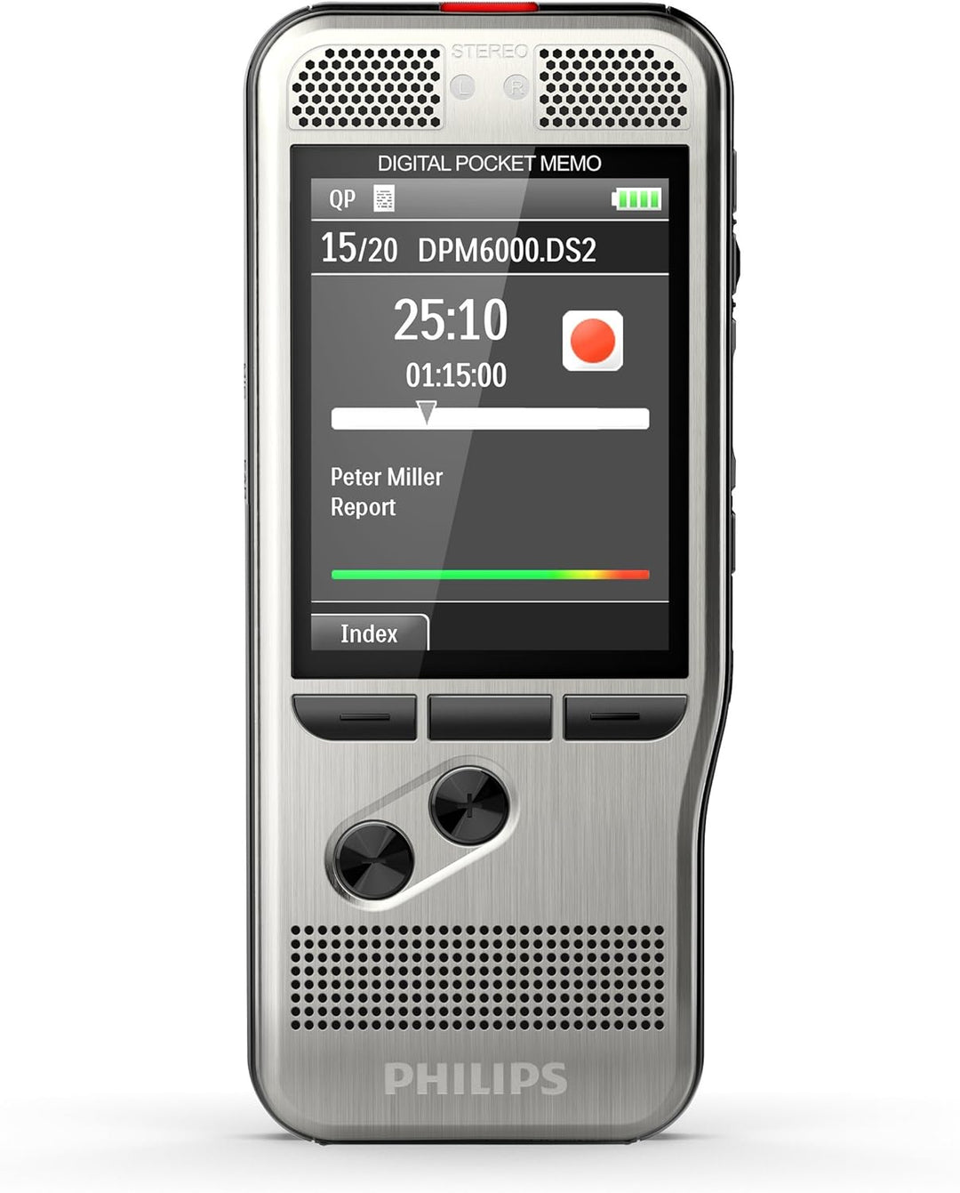 Philips DPM6700 Komplett-Set für Autor und Assistenz, enthält Diktiergerät Aufnahmegerät DPM6000, Fu