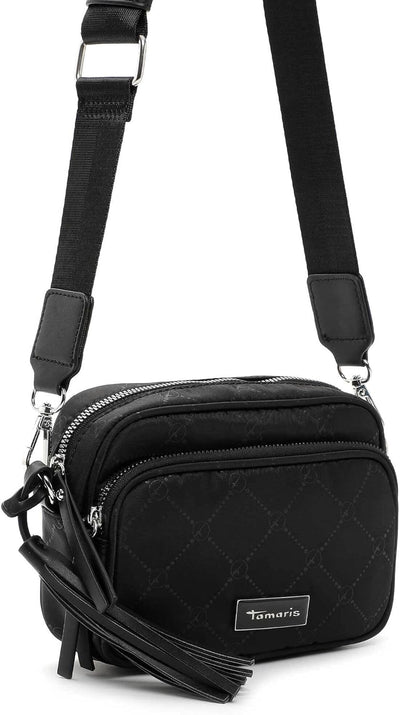 Tamaris Umhängetasche TAS Lisa 32396 Damen Handtaschen Print Einheitsgrösse Black 100, Einheitsgröss