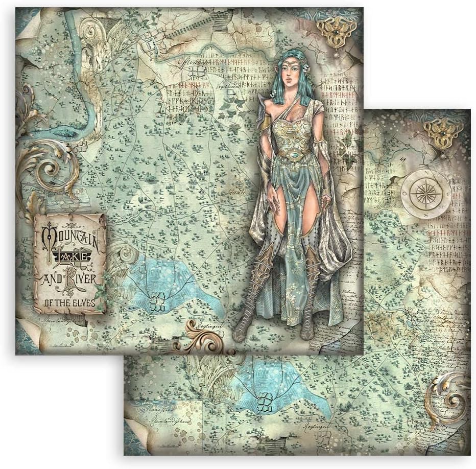 Scrapbooking Pad 10 Sheets CM 30.5x30.5 (12 "X12") - Magic Forest Magic Forest 12" x 12", Magic Fore
