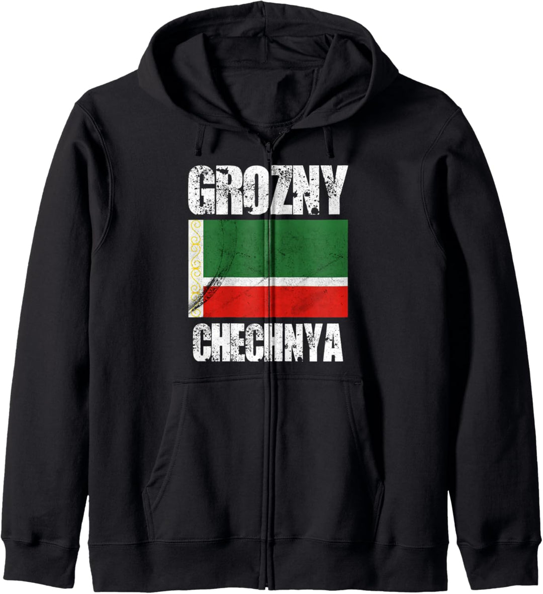 Grozny Chechnya, proud Chechen Flagge, Chechnya Kapuzenjacke
