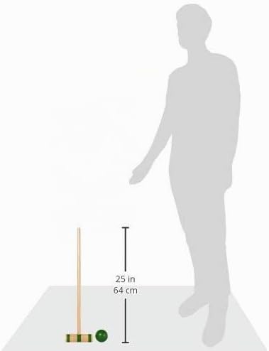 small foot 1050 Krocket-Set / Crocket Set aus Holz, Outdoorspielzeug inkl. Zubehör, 19-teilig, ab 5