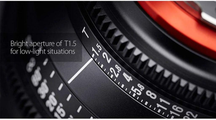 XEEN Cinema 24mm T1,5 Nikon F Vollformat Objektiv MF Cine Video Lens für hohe Auflösungen mit Follow