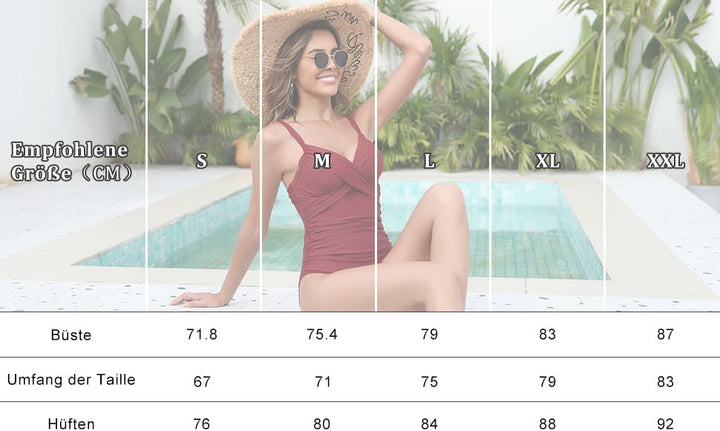 Husmeu Badeanzug Damen Elegantes Damen-Schwimmkostüm - Stylisches Design, bequeme Passform, perfekt
