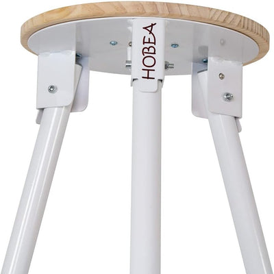 HOBEA-Germany Federwiegenständer Gestell für Federwiege Babyfederwiege Babyhängematte (weiss) Federw