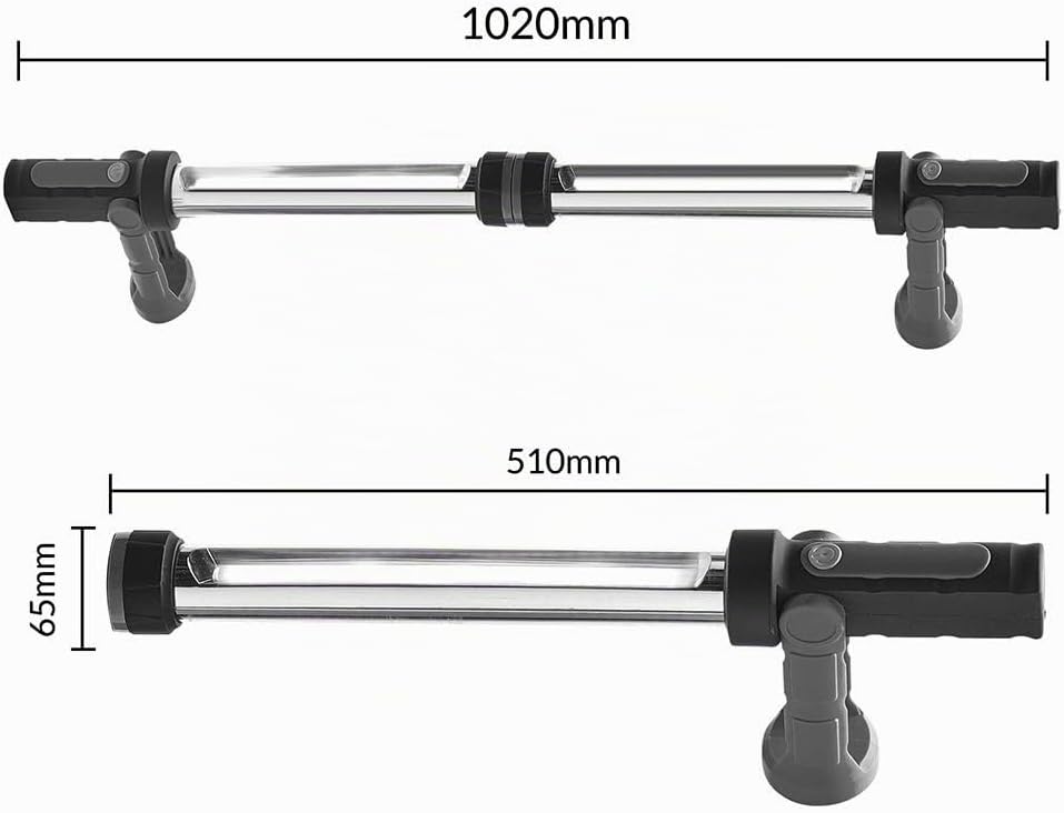 Maclean MCE230 COB LED XXL 2x Werkstattlampe Arbeitslampe Arbeitsleuchte Handlampe Magnet Haken Dual