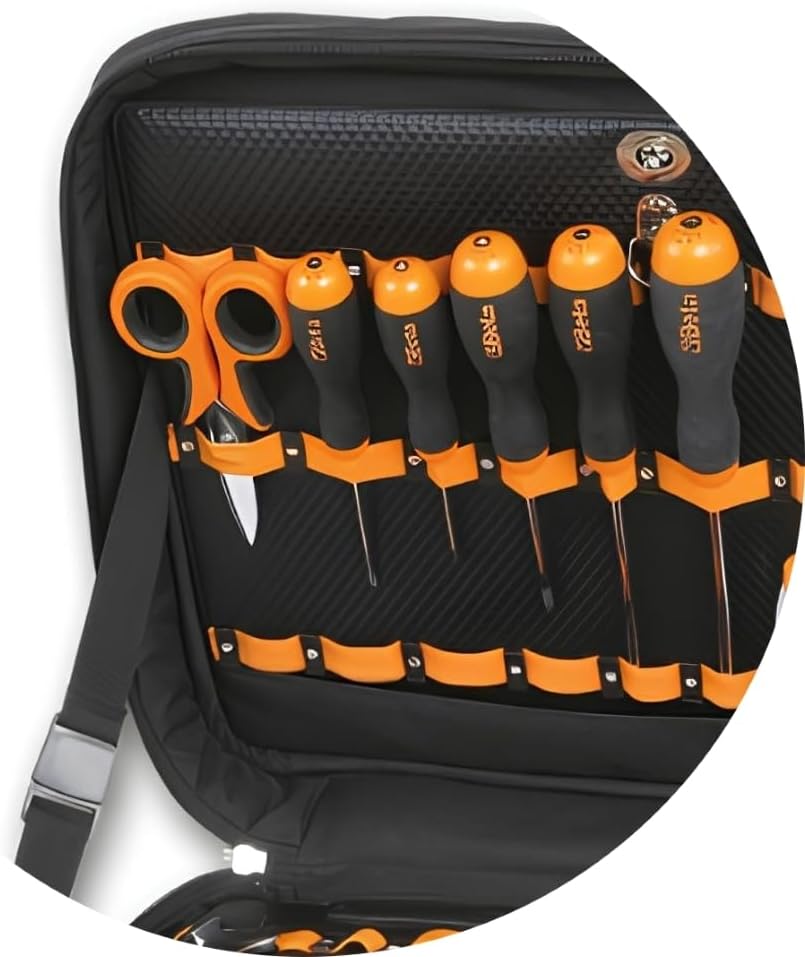 Beta BE 2107/C7 Werkzeugtasche aus High-Tech-Gewebe, Werkzeugkoffer (herausnehmbare Werkzeugpaneele