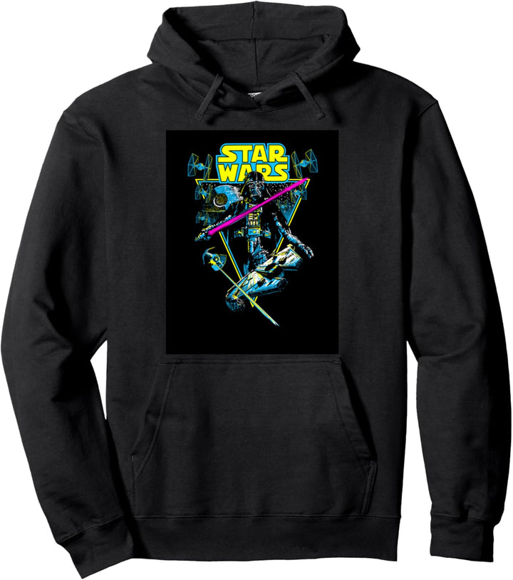 Star Wars Darth Vader Battle Vintage Retro Triangle Pullover Hoodie