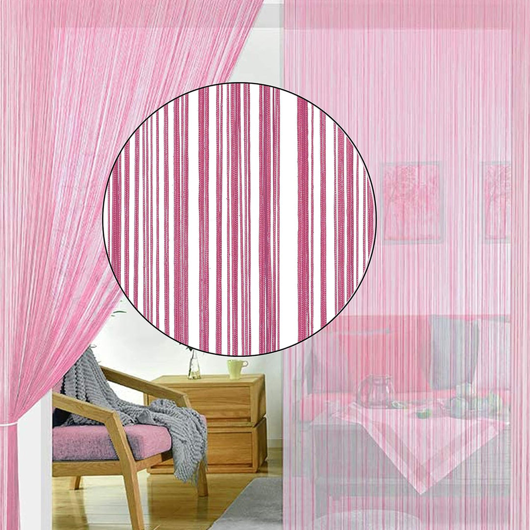 HSYLYM String Türvorhang Fensterdekoration Raumteiler Dekoration Einzelvorhang für Fenster 90x200cm