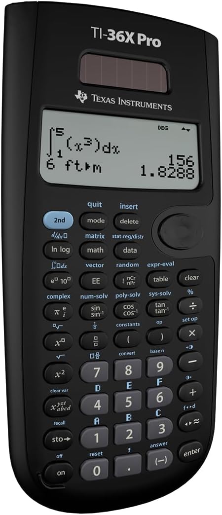 Texas Instruments TI-36X PRO Schulrechner (4-zeilig), nur mit französischer Anleitung und Sprache, 3