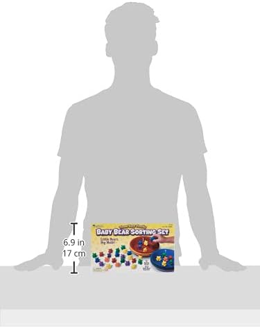 Learning Resources LER0739 BABY BEAR SORTING SET-102 BEARS 6 FARBEN 6 BOWLS