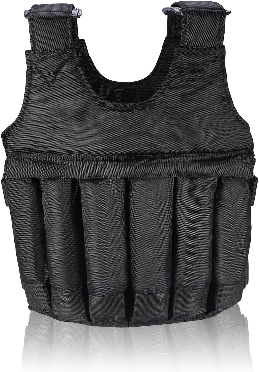 Gewichtsweste 50 KG Verstellbare Krafttraining Weight Vest Trainingsweste Training Fitness Sport Jac