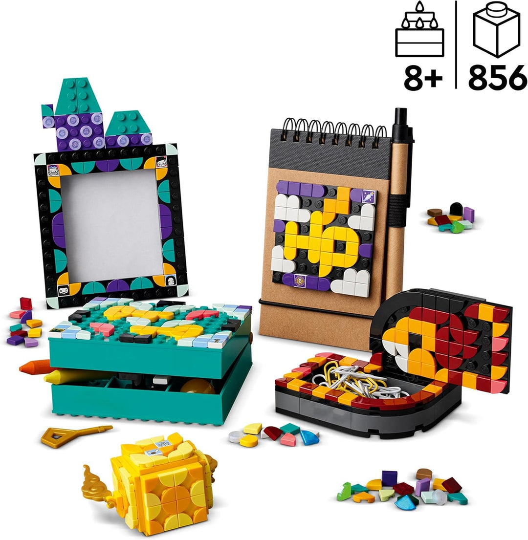 LEGO 41811 DOTS Hogwarts Schreibtisch-Set, DIY Harry Potter Zubehör für die Schule, Bastelset-Deko u