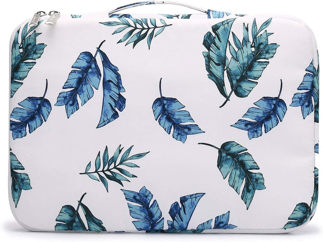 Kinmac Schutzhülle für Laptops mit 360-Grad-Schutz, wasserdicht, mit Griff Banana Leaf 13.5 inch-14