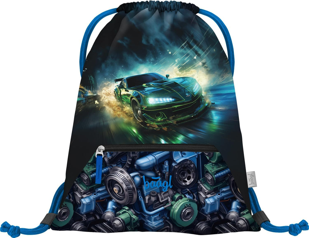 Baagl Schulranzen Jungen Set 3 Teilig, Zippy Schultasche für 1. Klasse, Grundschule Ranzen Tornister