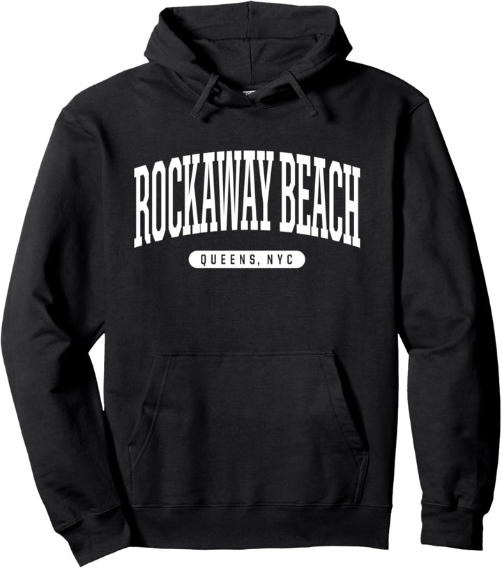 NYC Borough Rockaway Beach Queens New York City Pullover Hoodie