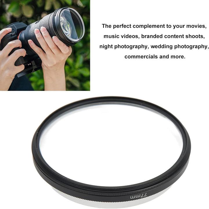 Tissting Kamera Filter 77mm, Doppelseitiger Prismen Filter für Fraktal-Fotografie mit Geistereffekte