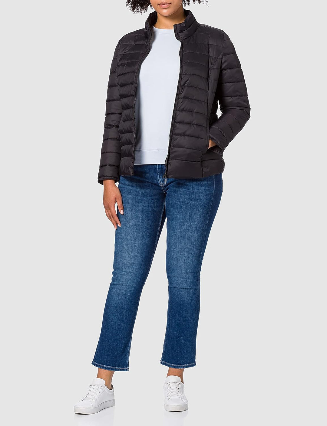 ONLY Carmakoma Damen Cartahoe Quilted Jacket OTW Steppjacke S Schwarz, S Schwarz