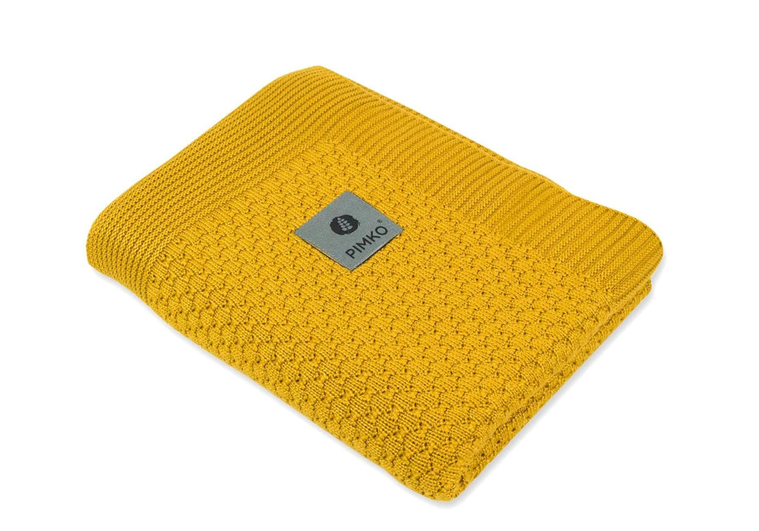PIMKO 100% Bambusdecke Babydecke Strickdecke Kuscheldecke für Jungen und Mädchen Schmusedecke 80 x 1