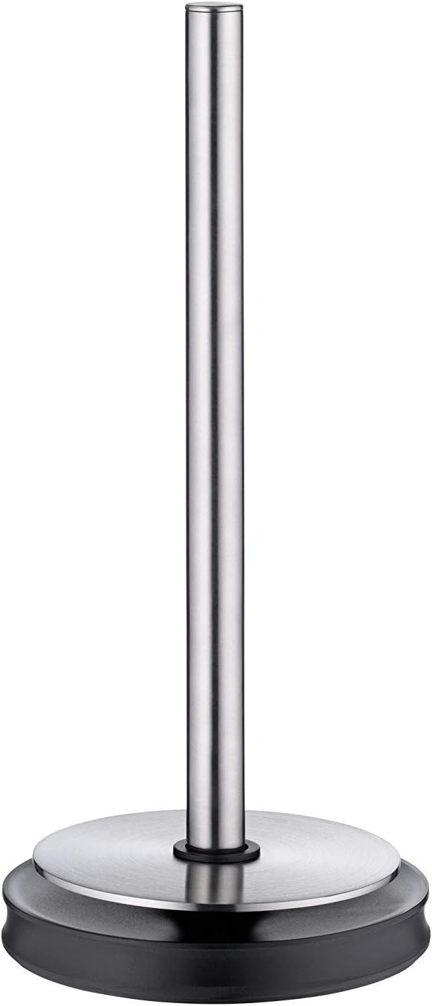 WMF Depot Küchenrollenhalter stehend 32cm, Cromargan Edelstahl, Silikonfüsse spülmaschinengeeignet &