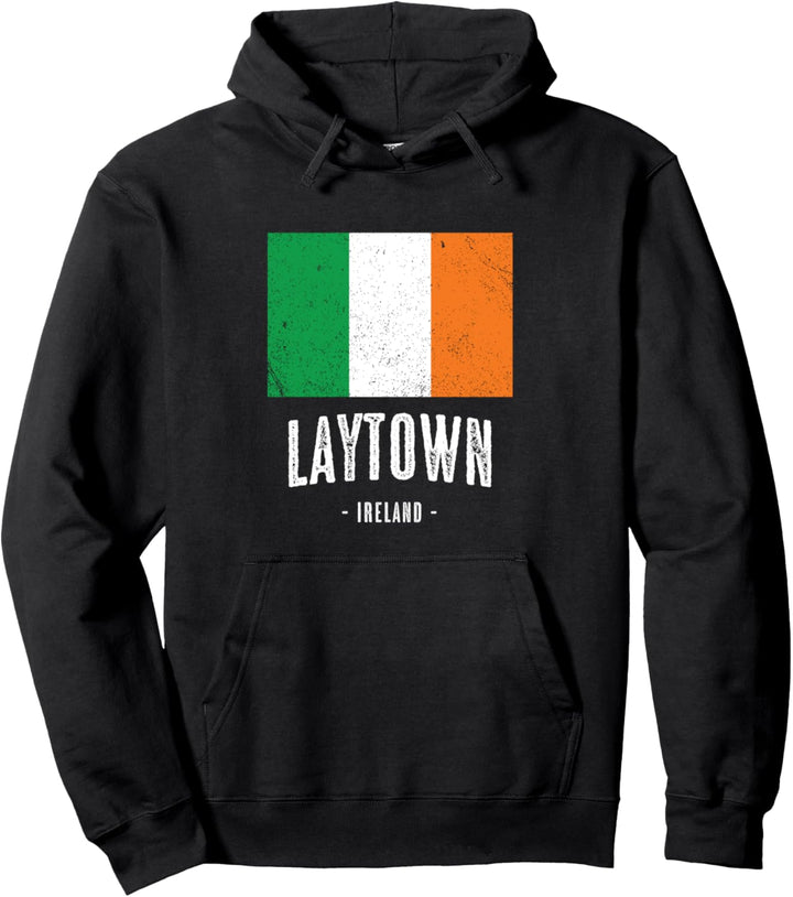 Stadt von LAYTOWN - Irland | Irische Flagge Souvenir - Pullover Hoodie