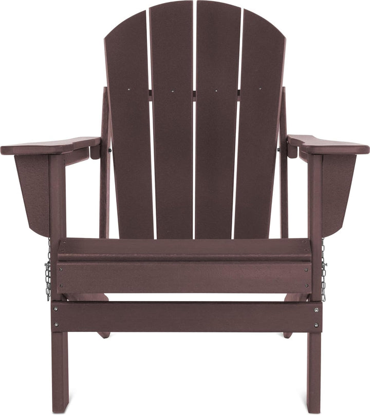 Original Adirondack Stuhl - Klappbarer Gartenstuhl in Holzoptik - Gemütlicher Gartensessel aus stabi