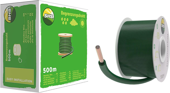 500m Begrenzungskabel + 10 Kabelverbinder für Mähroboter Rasenmäher Rasenroboter Zubehör SET Begrenz