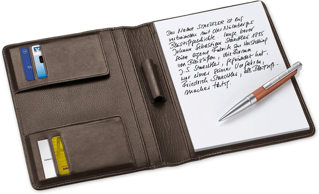STAEDTLER Premium Leder-Schreibmappe A5 braun braun A5, braun A5